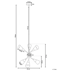 Pendant Lamp AROYO Glass White_728597