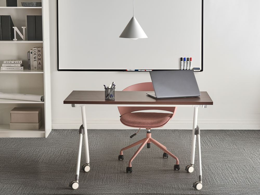 Foldable Office Desk BENDI 120 cm 60 cm Dark Brown