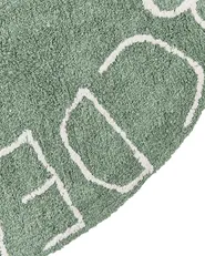 Kids Rug VURGUN Green ø 120 cm Cotton_1061135