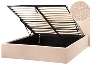 Letto contenitore ORBEY Bouclé Beige 120 x 200 cm_1060987