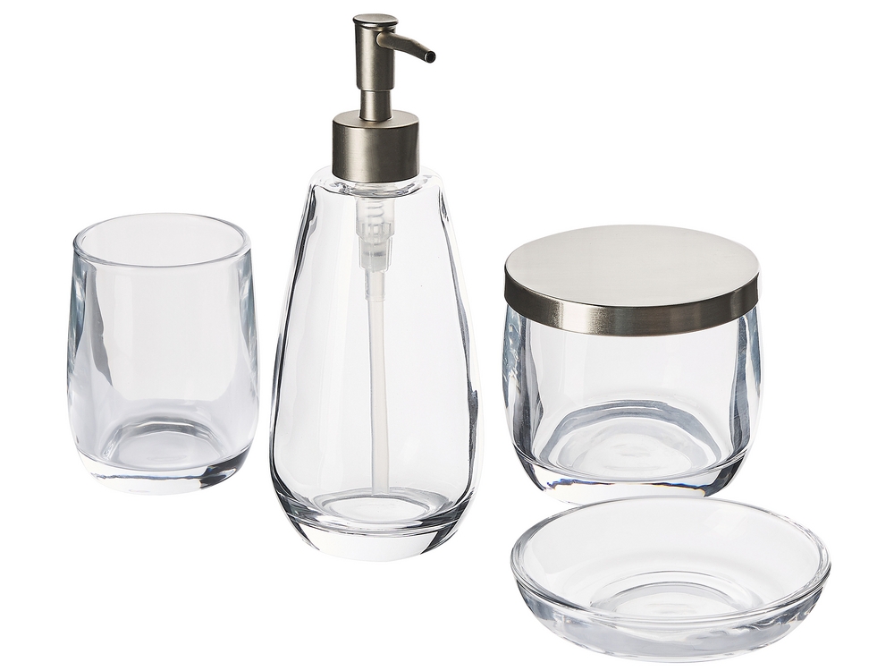 Glass Bathroom Containers John Lewis Reeded Glass Bathroom Accessories