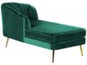 Chaise longue velluto verde smeraldo destra  ALLIER_872811