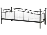 Trundle Bed Metal TULLE 90 x 200 cm (EU Single) Black_740735