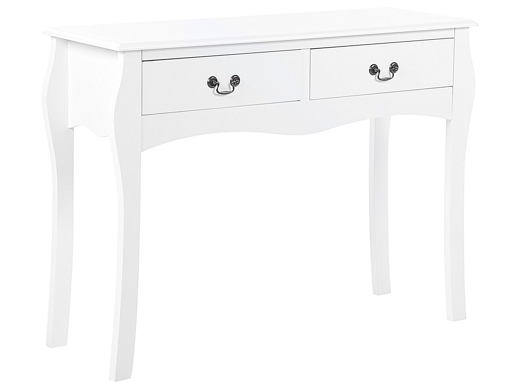 Konzolový stolek se 2 zásuvkami bílý KLAWOCK_840558