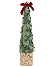Zestaw 2 figurek dekoracyjnych SIMONIEMI 55/75 cm Choinka Zielony_1156674