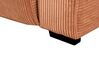 3-Sitzer Sofa Cord orange elektrisch verstellbar NUKARI_918682