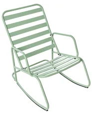 Garden Rocking Chair TURI Metal Green_1020910