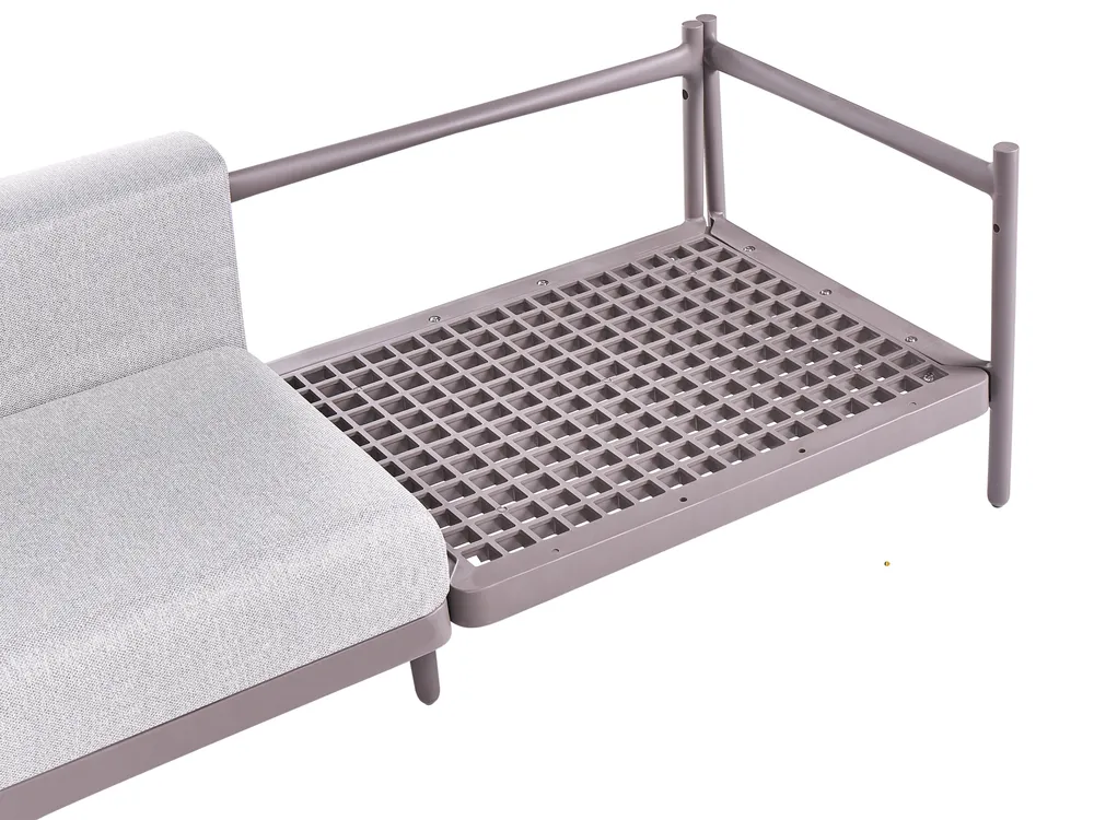 Garden Lounge Set with Table 4 Seater FERRETTI Taupe_1058011