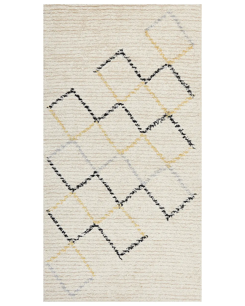 Tappeto TEZPUR Beige 80 x 150 cm Cotone