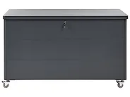 Cesta KYMI 136 cm 55 cm Metallo con ruote Grigio scuro_1173668