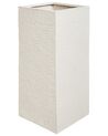 Blumentopf hellbeige quadratisch 26 x 26 x 60 cm DION_700827