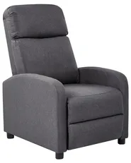Recliner Chair EMINENCE Faux Linen Dark Grey_1029814