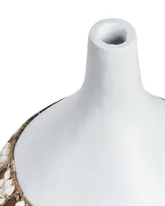 Wazon dekoracyjny SIMPANG 33 cm Ceramika Biały_849751