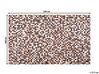 Hnědý patchwork kožený koberec 160x230 cm KONYA_680060