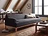 Sofa 3 Seater SOSJO Fabric Black