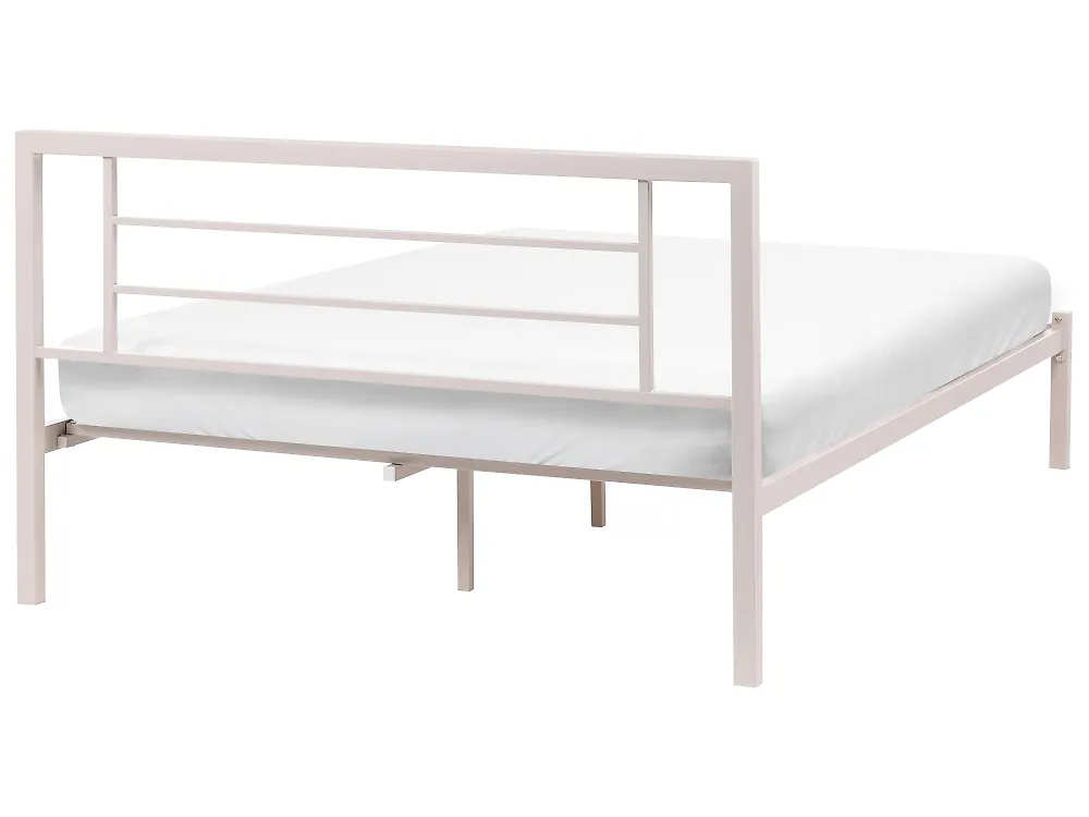 Cama Metal CUSSET 120 x 200 cm Creme claro_1162058