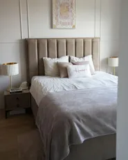 Bedroom Set SEZANNE Velvet Taupe 160 x 200 cm (EU King Size)_1167980