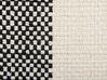 Kudde med patchwork 45 x 45 cm svart och beige LAELIA_840293