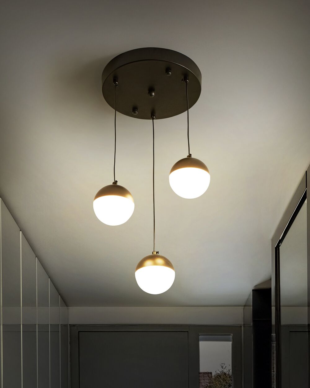 LED Hängelampe ANKOBRA Metall Schwarz