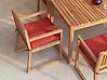 Cuscino per sedia SASSARI PREMIUM 46 x 46 cm Rosso