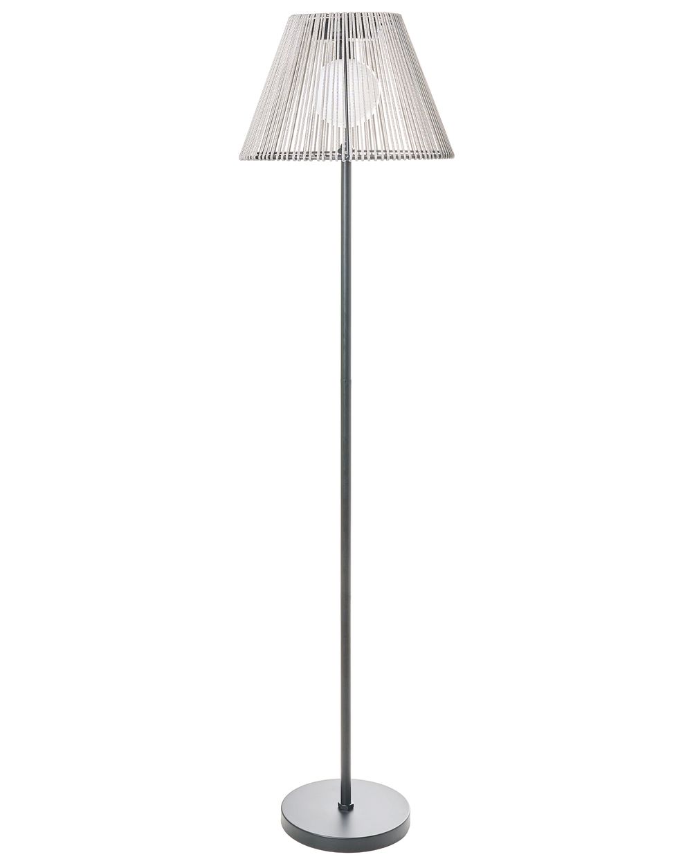 Udendørs solcelle LED-gulvlampe LUETE Grå