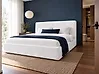 Bed Frame Cover Velvet FITOU 160 x 200 cm White