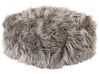 Faux Fur Pouffe Grey MUKKI_938809