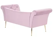 Chaise Longue NANTILLY Velvet Light Violet_943595