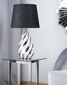 Fekete és ezüst kerámia asztali lámpa 65 cm VISELA_737176