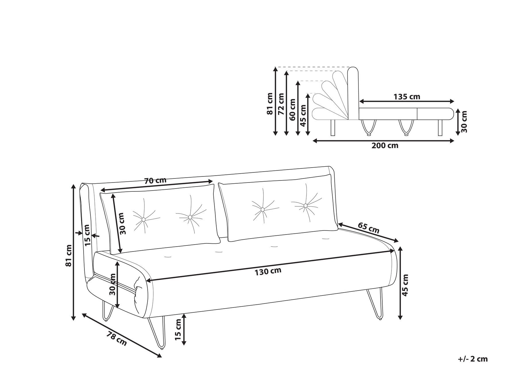 2 Seater Velvet Sofa Bed Beige VESTFOLD_851057 2 Seater Velvet Sofa Bed Beige VESTFOLD_851057