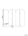 Acoustic 5 Panel Room Divider 400 x 160 cm Grey and Beige SHADY_929841