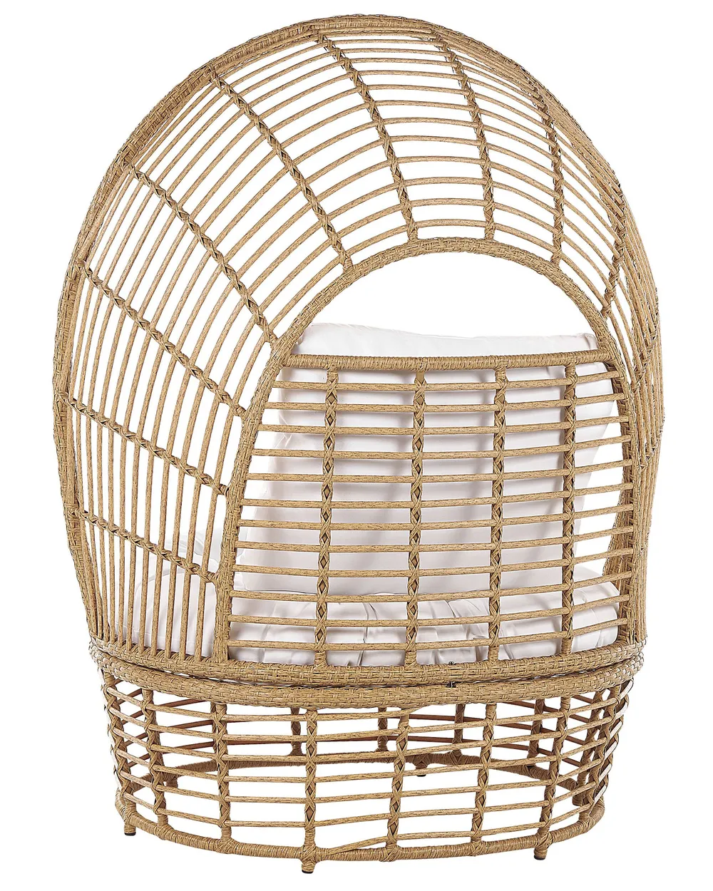 Fotel ogrodowy LIDO Rattan Beżowy_803532