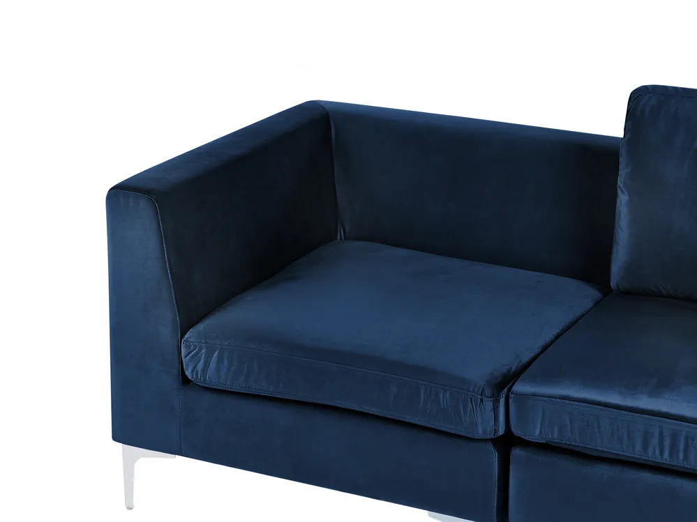 Divano modulare 3 posti EVJA Velluto Blu marino_1068238
