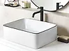 Countertop Basin XERT 490 x 380 mm Ceramic White