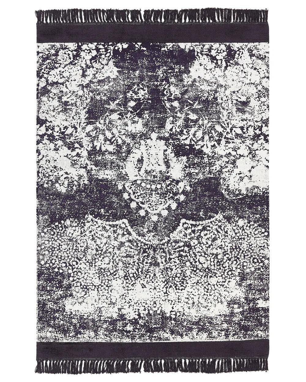 Viskózový koberec fialová/biela AKARSU rôzne veľkosti