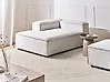 Chaise longue ARDAL Pana Blanco crema Derecha