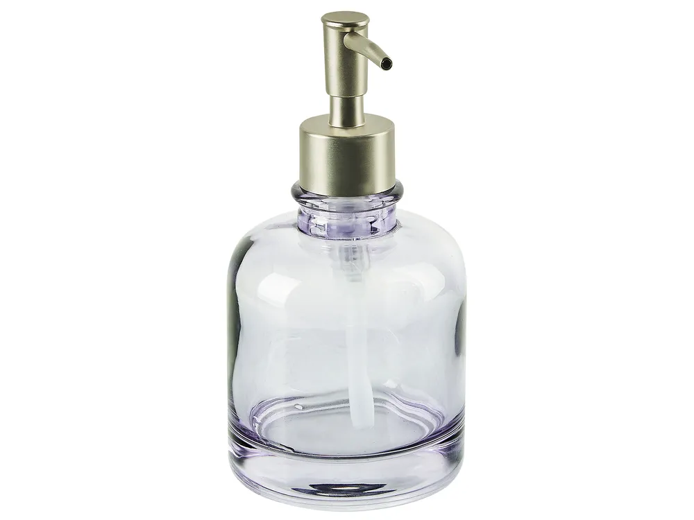 4-Piece Bathroom Accessories Set TELMA Glass Violet_825204