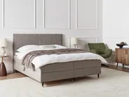 Divan Bed with Storage DAME Velvet Taupe 180 x 200 cm (EU Super King)_1004896