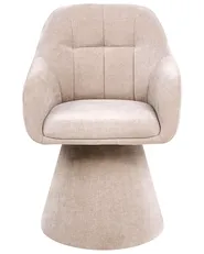 Dining Chair LIVONIA Chenille Light Beige_1118624