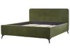 Boucle EU Super King Size Bed Green VALOGNES_933760