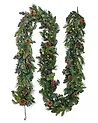 Świąteczna girlanda LED WHITEHORN 270 cm Ciemnozielony