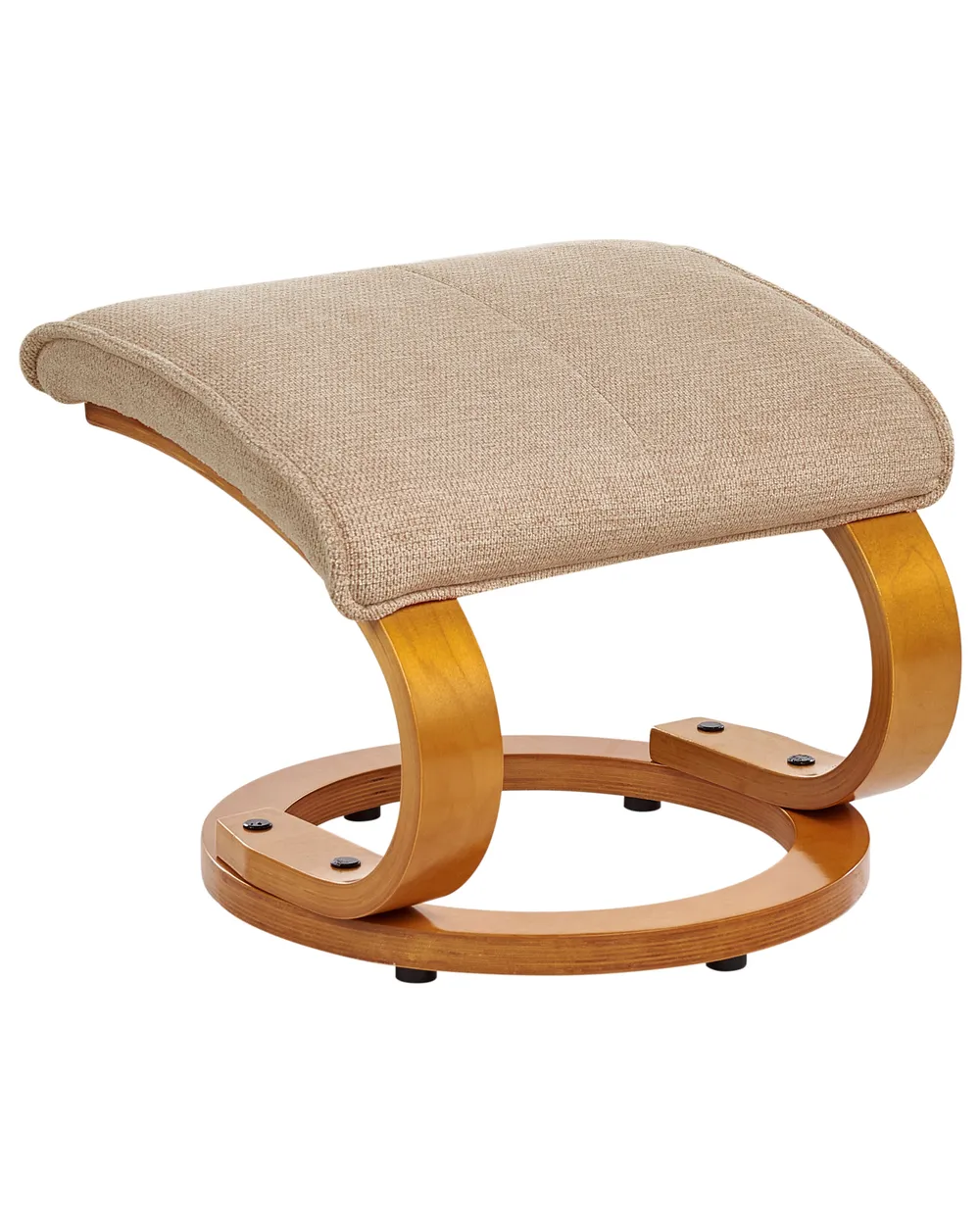 Massage Chair HERO with Footstool Fabric Beige_964755