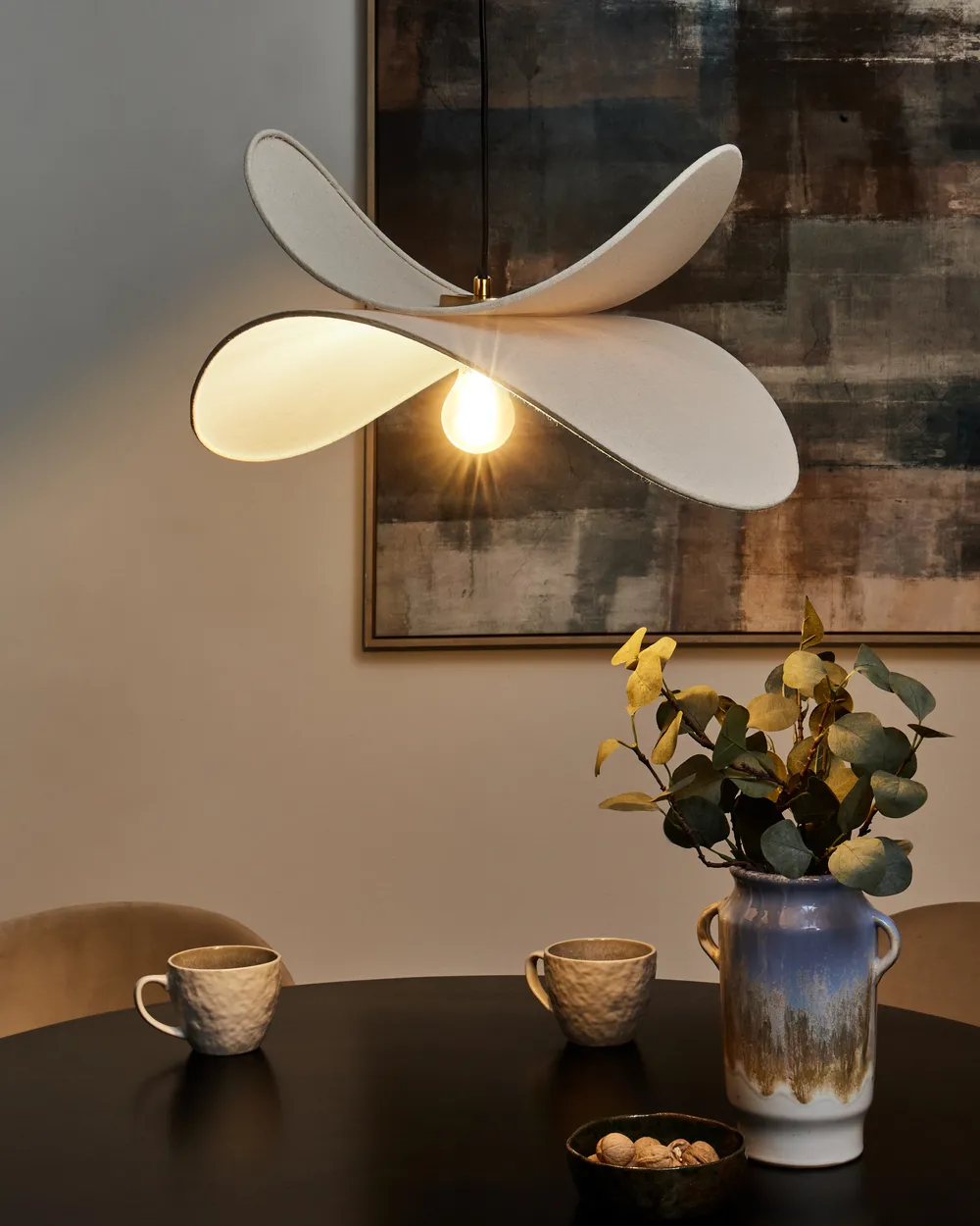 Lampa wisząca MASCOTA Len Beżowy