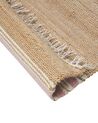 Jute Area Rug 160 x 230 cm Beige and Pastel Pink MIRZA_847329