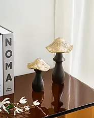 Conjunto de 2 figuras Seta DUBLJANI Negro/Dorado_1186049