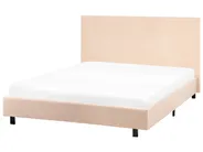 Bed Boucle ALBI 120 x 200 cm (EU Small Double) Beige_1060904