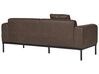 2-Sitzer Sofa Kunstleder dunkelbraun MALMOS_930893