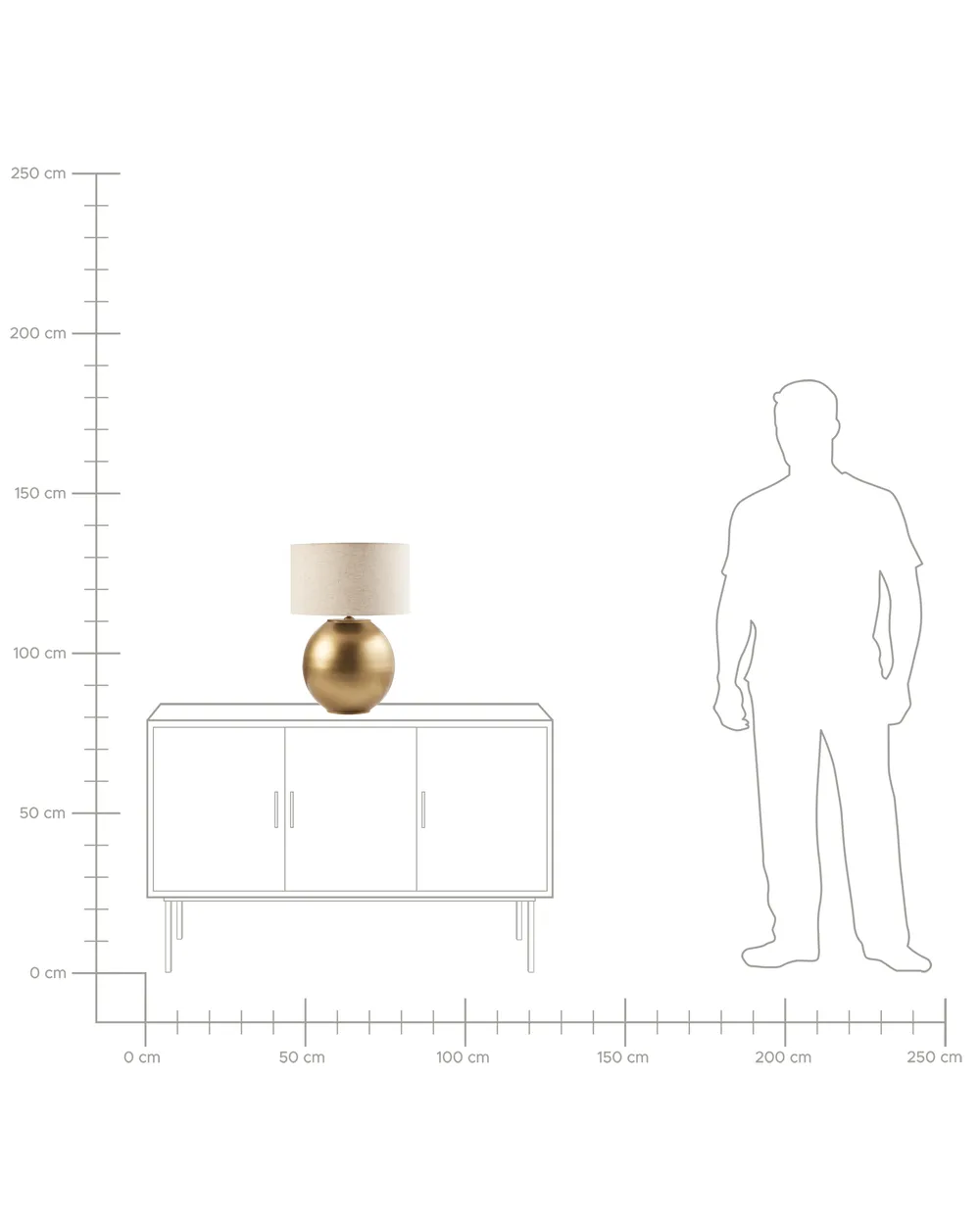 Table Lamp SOBRAMATI Metal Brass_986040
