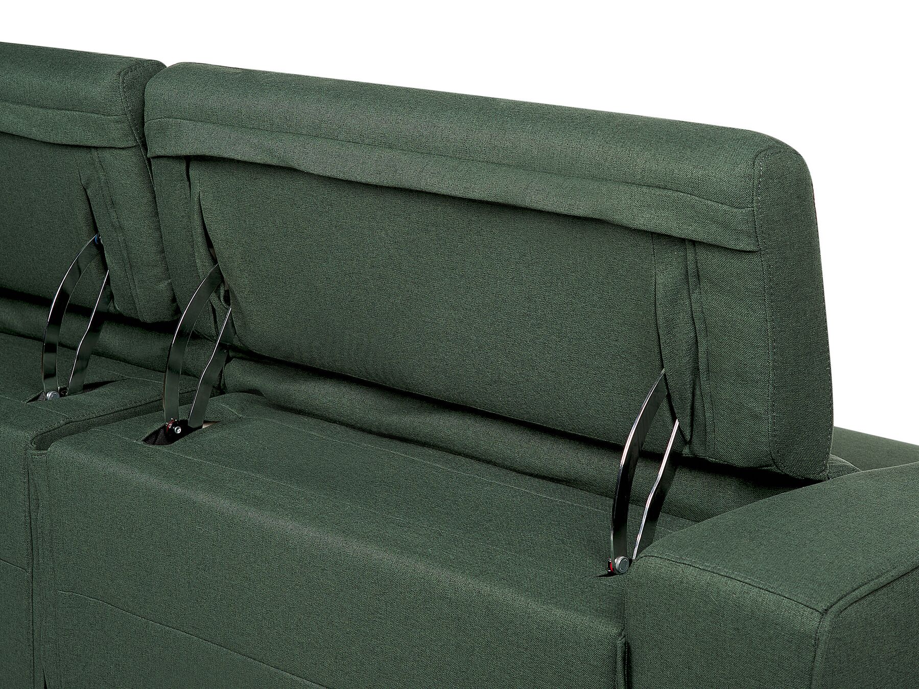 Canapé Inclinable Électrique avec port USB 2 Places en Tissu Vert ULVEN Canapé Inclinable Électrique avec port USB 2 Places en Tissu Vert ULVEN