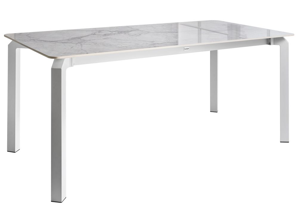 Havebord FELETTO 180 cm 90 cm Sten Hvid marmor